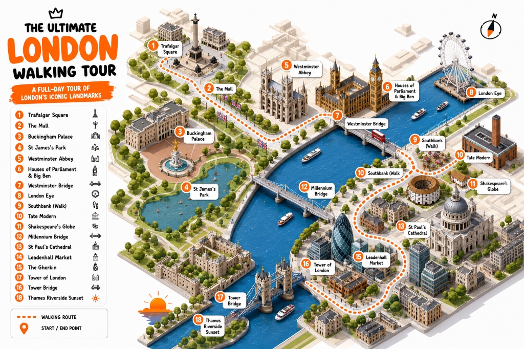 London Tour Map